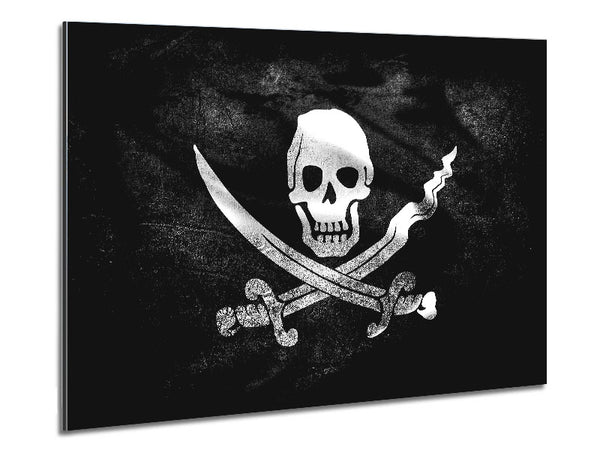 Skull And Crossbone Metal Print