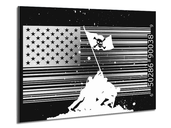 Barcode Pirates Metal Print