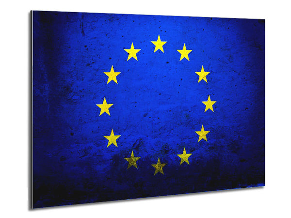 Eu Flag Metal Print