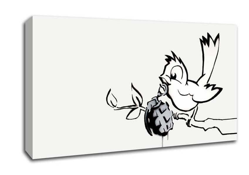 Picture of Bird Granade Wide Canvas Wall Art