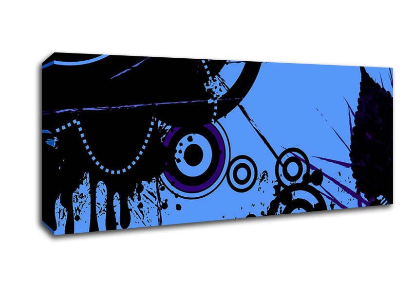 Picture of Melting Circles Panoramic Canvas Wall Art