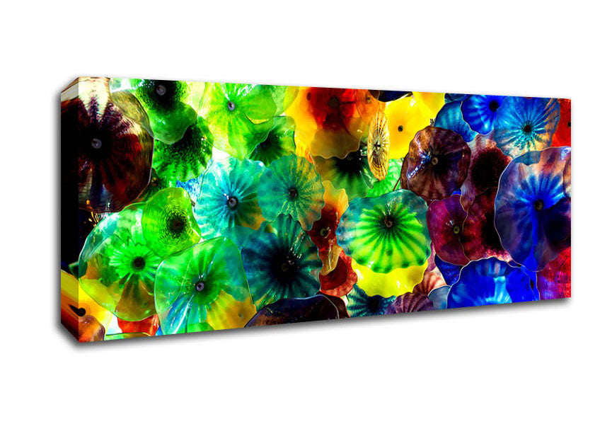 Picture of Rainbow Glass Panoramic Canvas Wall Art