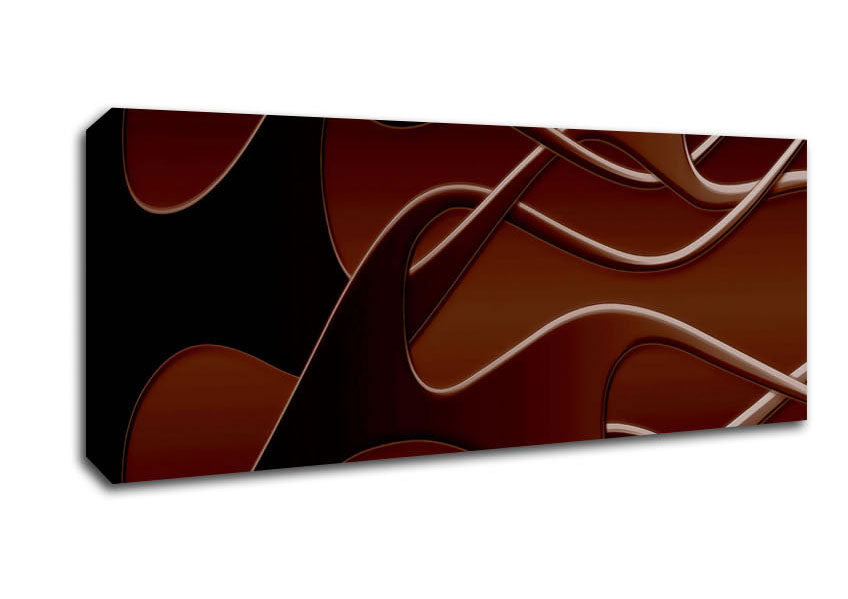 Picture of Chocolate Flames Panoramic Canvas Wall Art