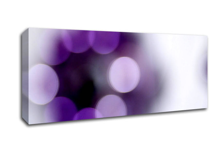Picture of Circle Of Purple Panoramic Canvas Wall Art