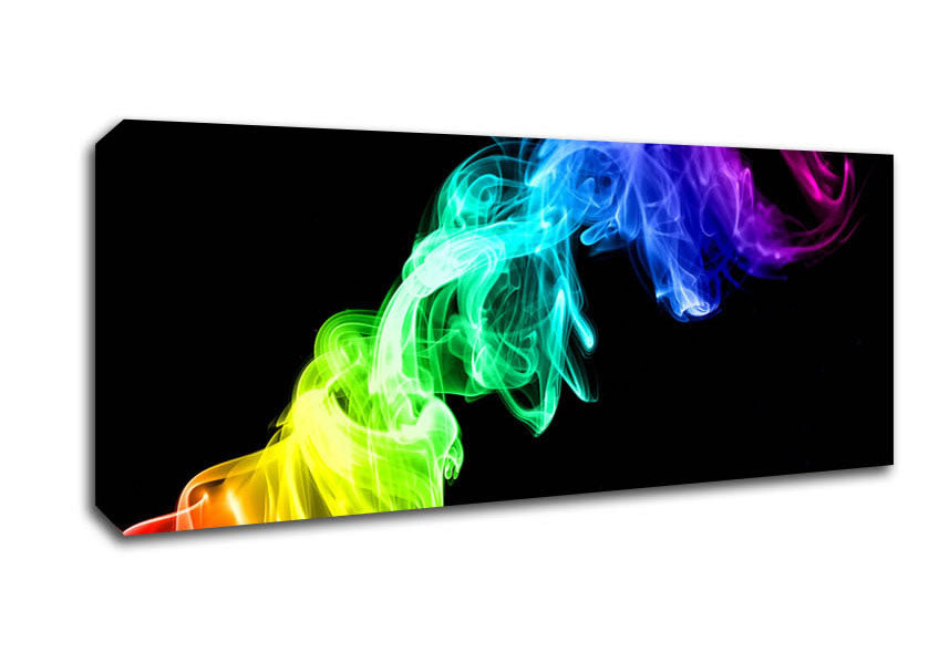 Picture of Colorful Smoke 2 Panoramic Canvas Wall Art