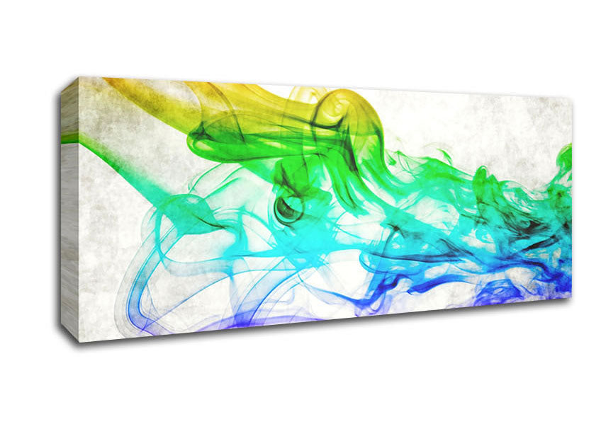 Picture of Colorful Smoke 3 Panoramic Canvas Wall Art