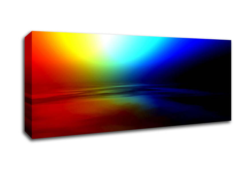 Picture of Colours Of The Rainbow Panoramic Canvas Wall Art