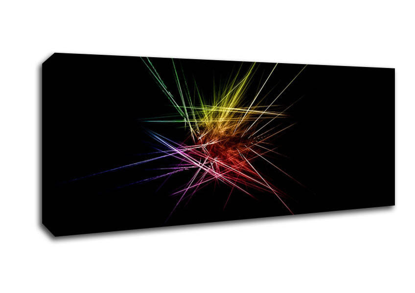 Picture of Rainbow Blast Panoramic Canvas Wall Art