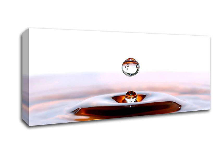 Picture of Liquid Droplet Panoramic Canvas Wall Art