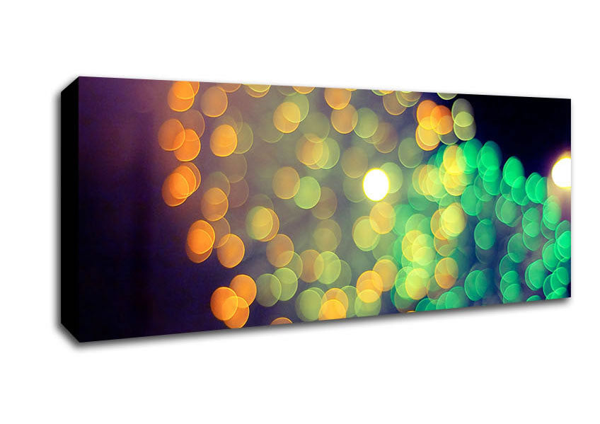 Picture of Fireworks Of Light Panoramic Canvas Wall Art