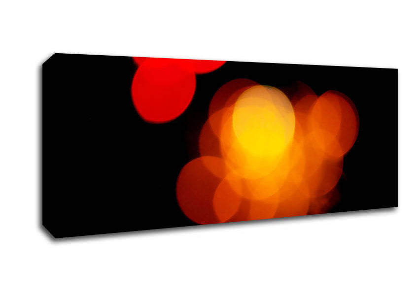 Picture of Golden Red Berries Panoramic Canvas Wall Art