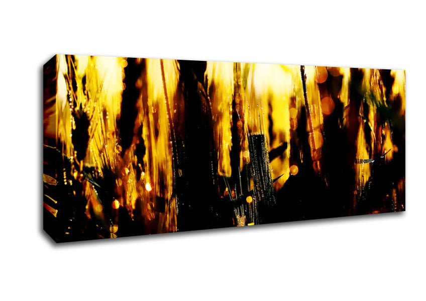 Picture of Golden Wheatfield Panoramic Canvas Wall Art