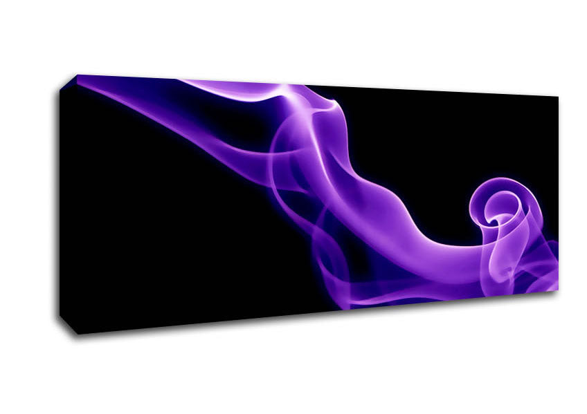 Picture of Lilac Purple Smoke Panoramic Canvas Wall Art