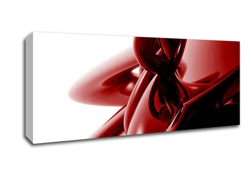 Picture of Liquid Red Panoramic Canvas Wall Art