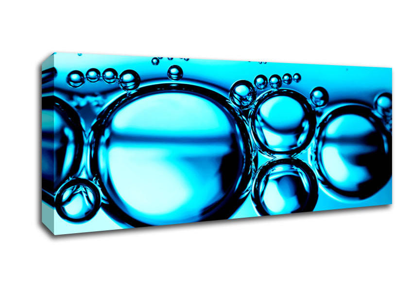Picture of Liquid Bubbles Panoramic Canvas Wall Art