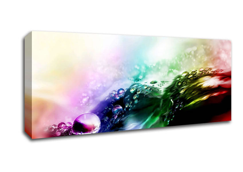 Picture of Liquid Diamonds Panoramic Canvas Wall Art