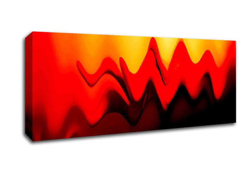 Picture of Liquid Fire Panoramic Canvas Wall Art