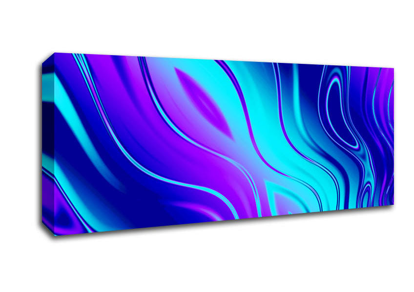 Picture of Liquid Movement Panoramic Canvas Wall Art
