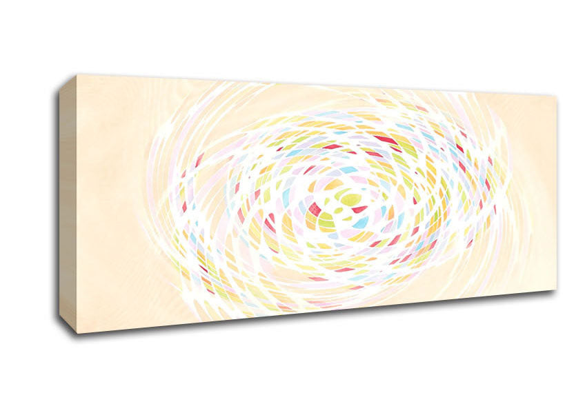 Picture of Pastel Swirl Panoramic Canvas Wall Art