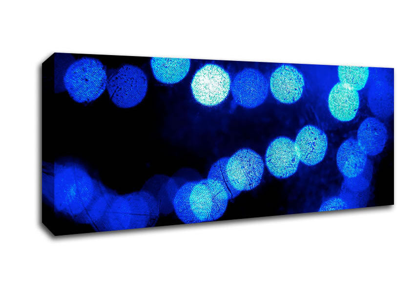 Picture of Orb Blues Panoramic Canvas Wall Art