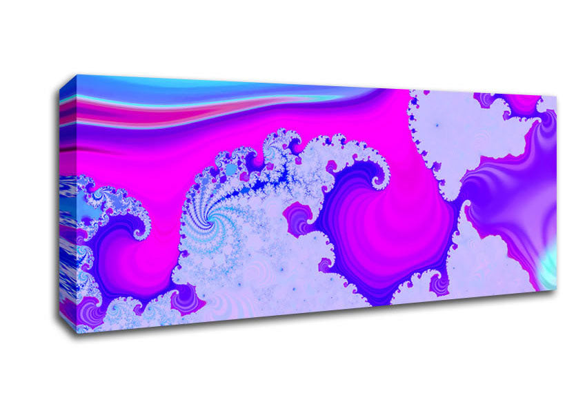 Picture of Psychedelic Wave Panoramic Canvas Wall Art