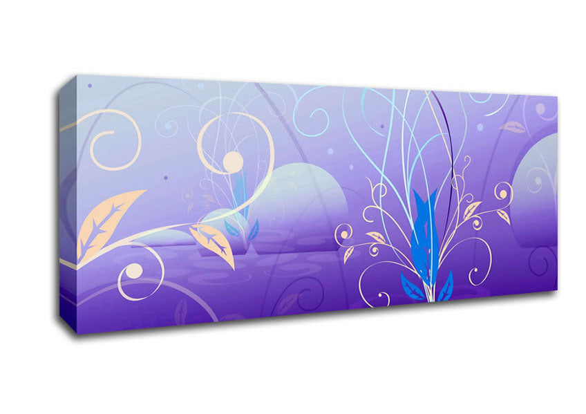 Picture of Purple Pebbles Panoramic Canvas Wall Art
