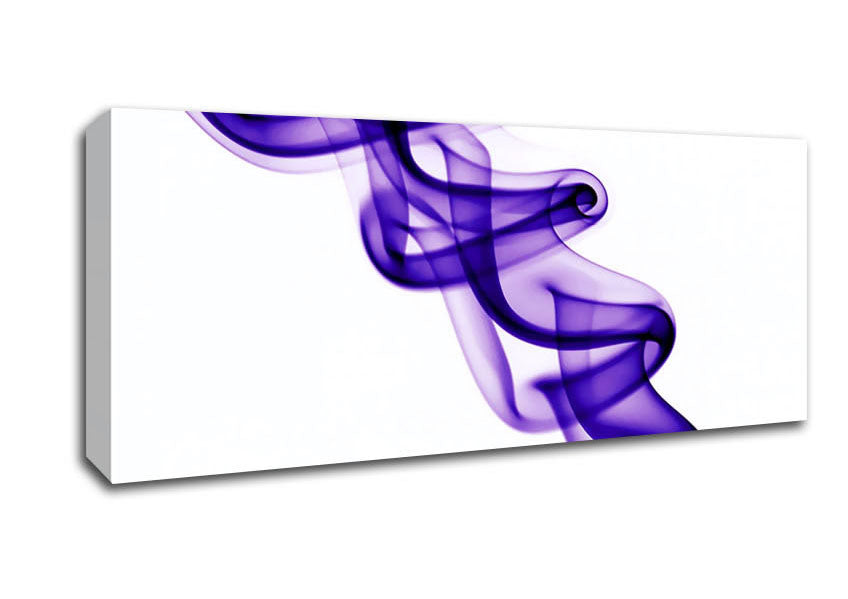 Picture of Purple Smoke Twist Panoramic Canvas Wall Art
