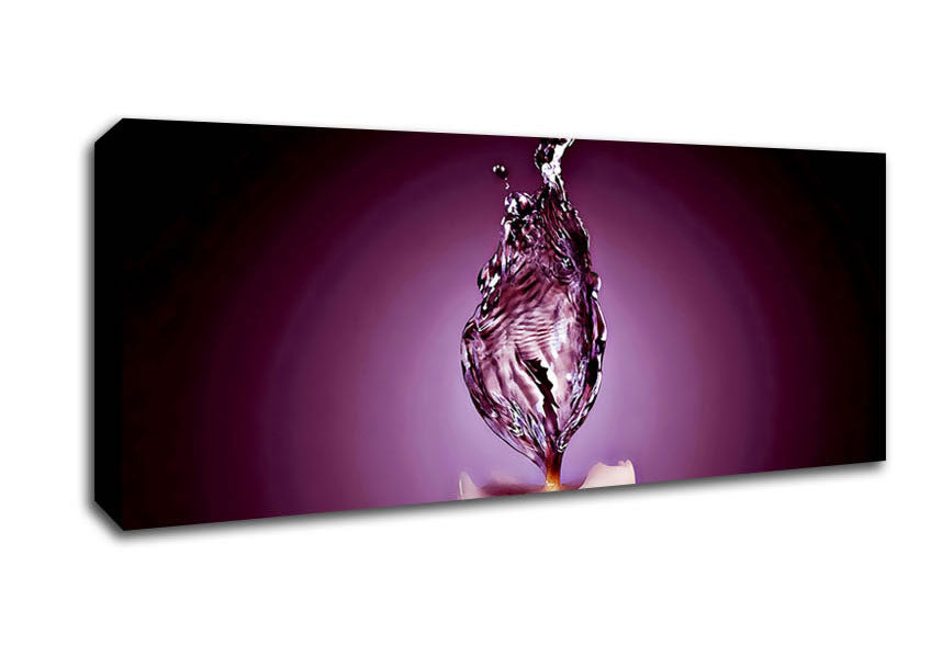 Picture of Purple Water Candle Panoramic Canvas Wall Art