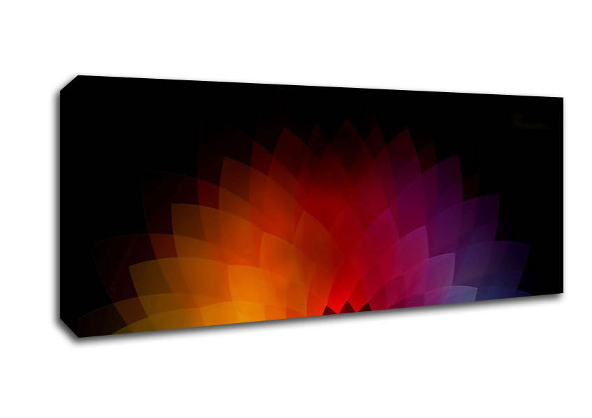 Picture of Rainbow Pyramids Panoramic Canvas Wall Art