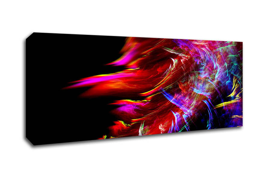 Picture of Rainbow Inferno Panoramic Canvas Wall Art