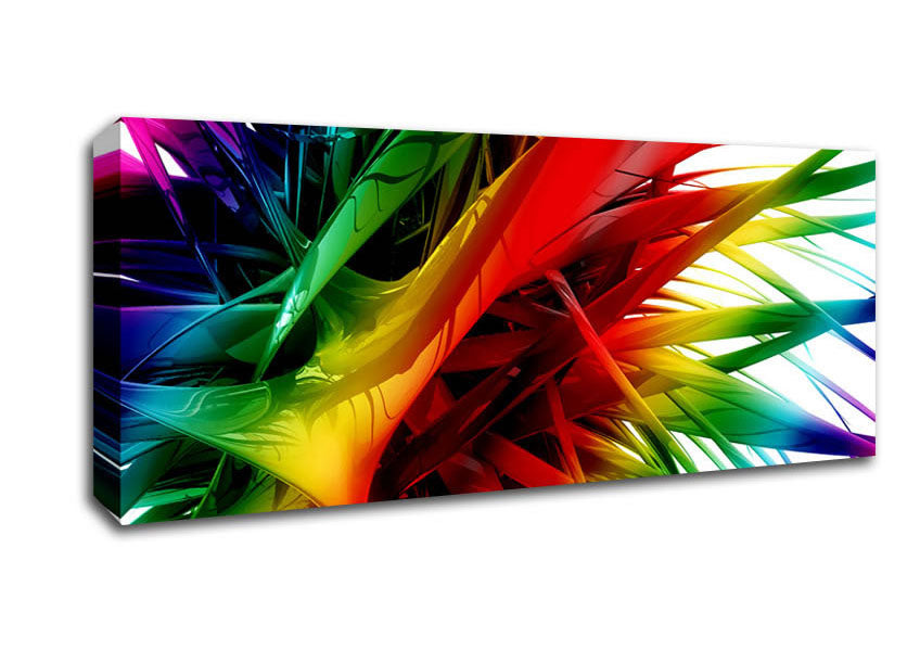Picture of Rainbow Maze Panoramic Canvas Wall Art
