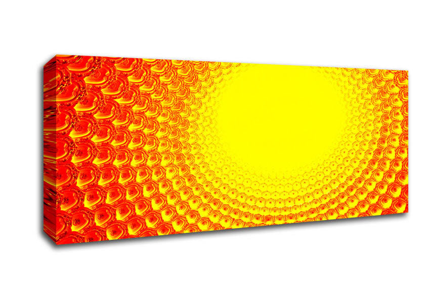 Picture of Rays Of The Golden Sun Panoramic Canvas Wall Art