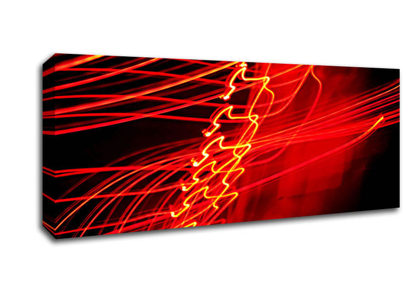 Picture of Red Distraction Panoramic Canvas Wall Art