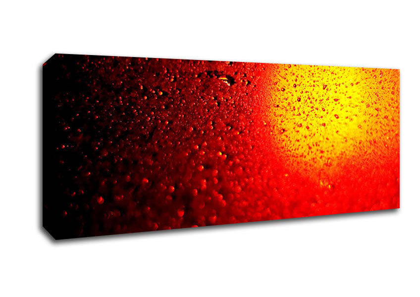 Picture of Red Drops Panoramic Canvas Wall Art