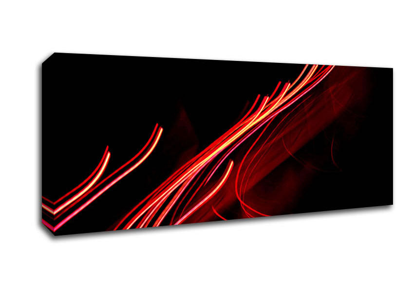 Picture of Red Flow Panoramic Canvas Wall Art