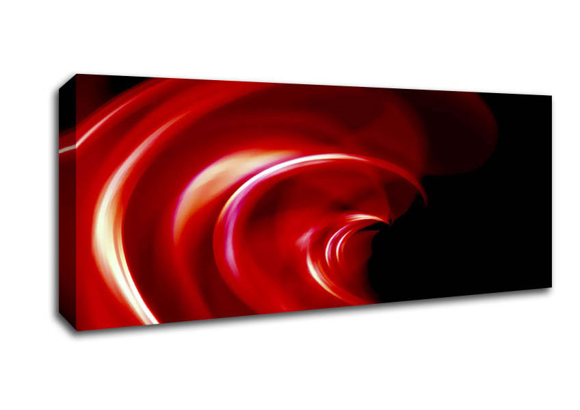 Picture of Red Galaxy Twist Panoramic Canvas Wall Art