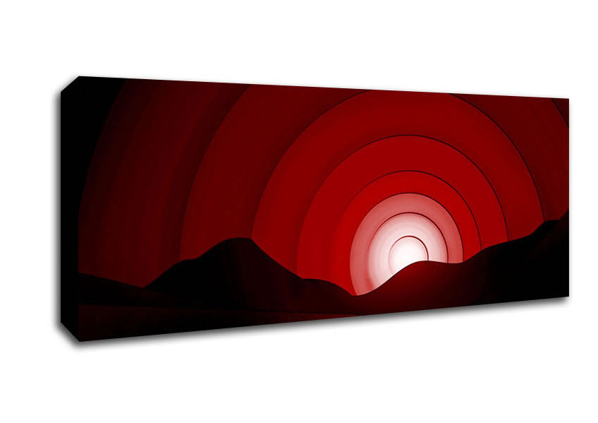 Picture of Red Horizion Panoramic Canvas Wall Art
