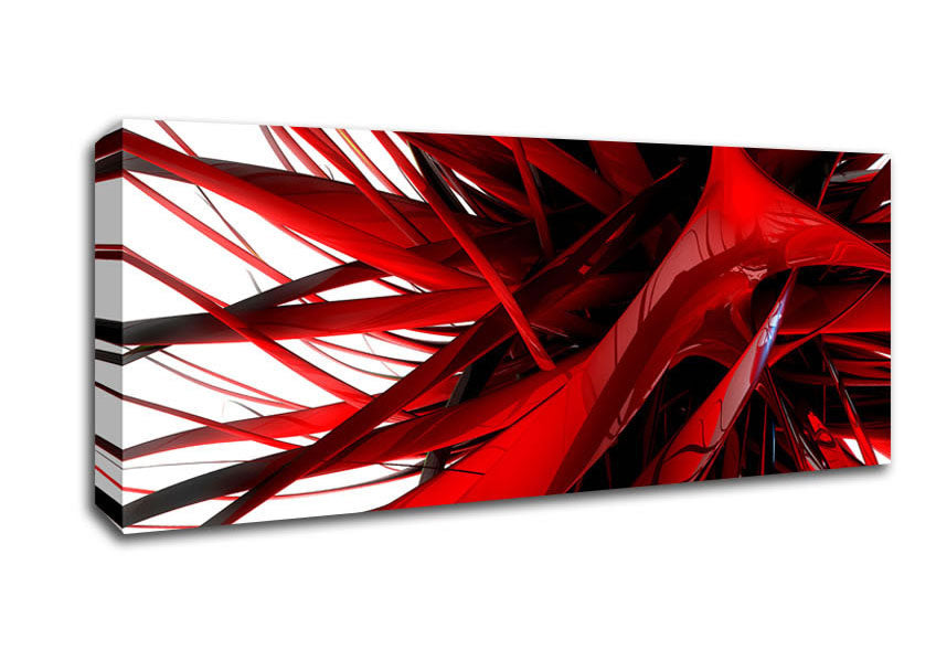 Picture of Red Maze Panoramic Canvas Wall Art