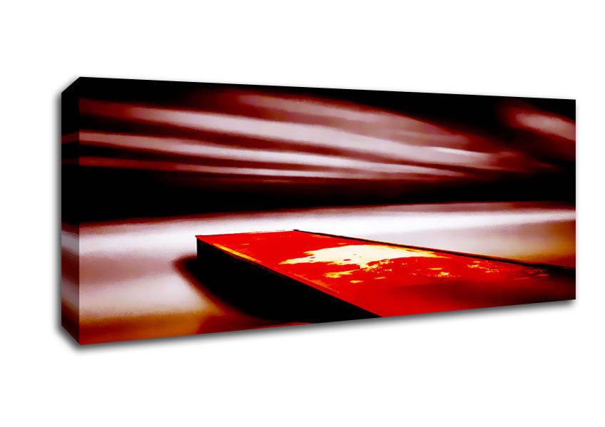 Picture of Red Pier Dream Panoramic Canvas Wall Art