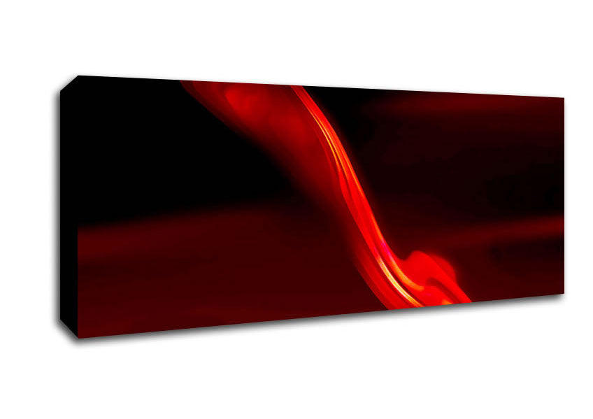 Picture of Red Silk Twist Panoramic Canvas Wall Art