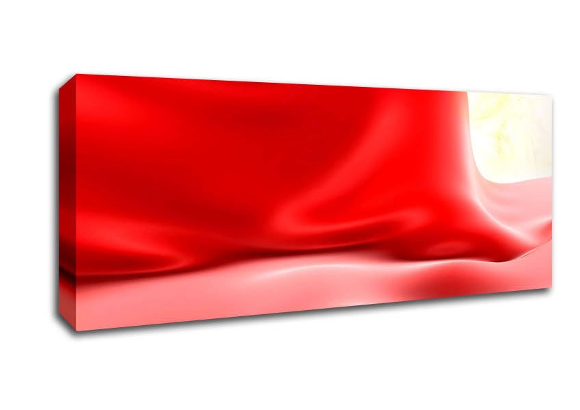 Picture of Red Silk Panoramic Canvas Wall Art