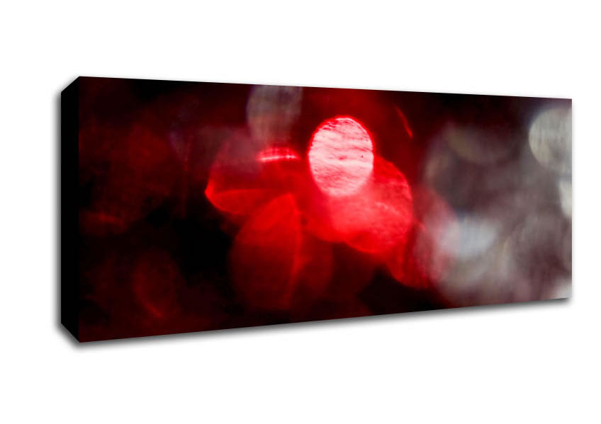 Picture of Red Through Grey Panoramic Canvas Wall Art