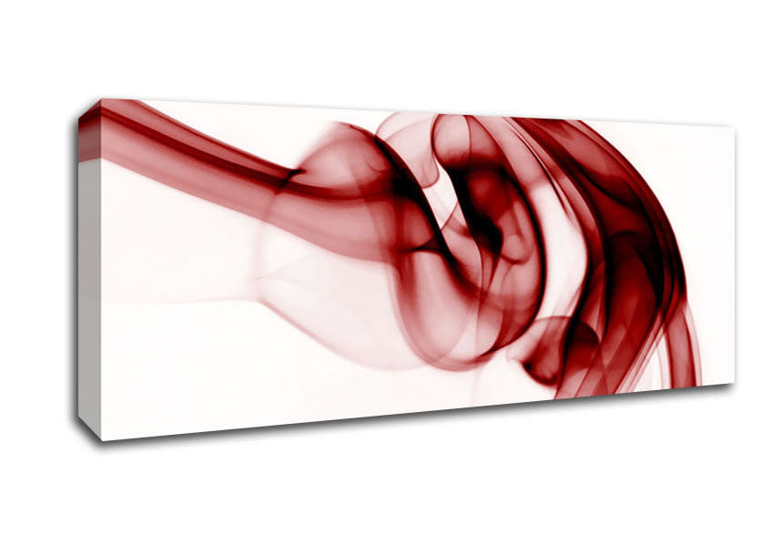Picture of Red Twisted Silk Panoramic Canvas Wall Art