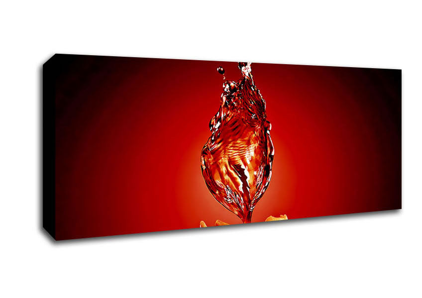Picture of Red Water Candle Panoramic Canvas Wall Art