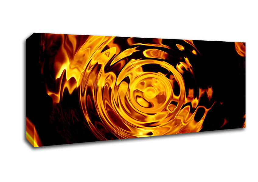 Picture of Rippled Flame Panoramic Canvas Wall Art
