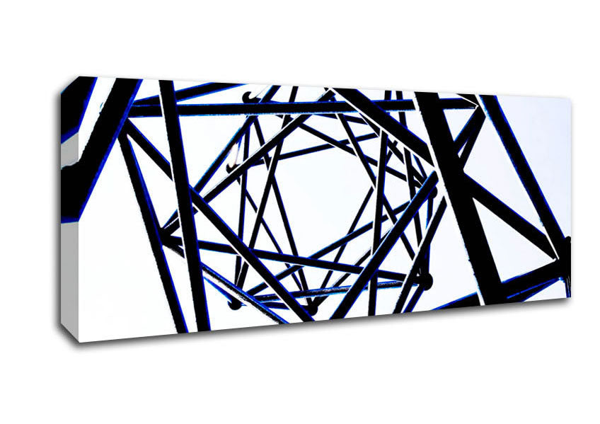 Picture of Scaffolders Blue Dream Panoramic Canvas Wall Art