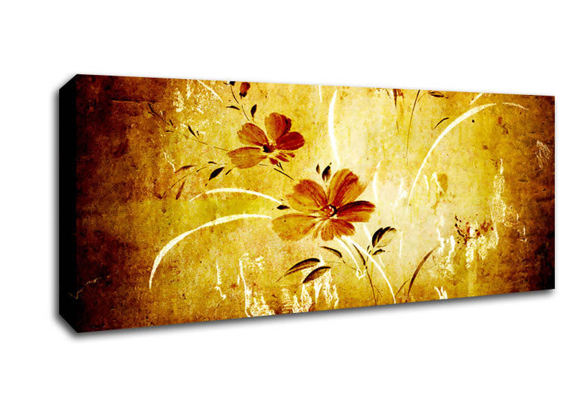 Picture of Shower Of Golden Light Panoramic Canvas Wall Art