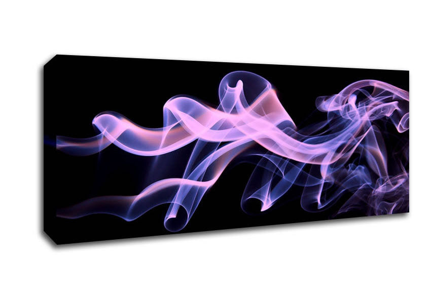 Picture of Smoke Pinks Panoramic Canvas Wall Art