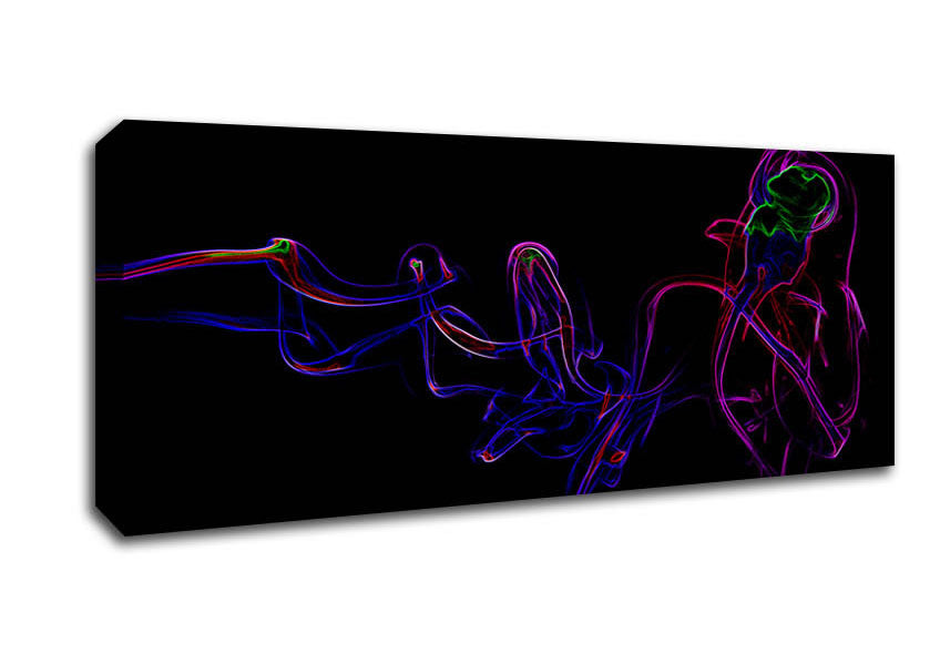 Picture of Smoke Dance Panoramic Canvas Wall Art