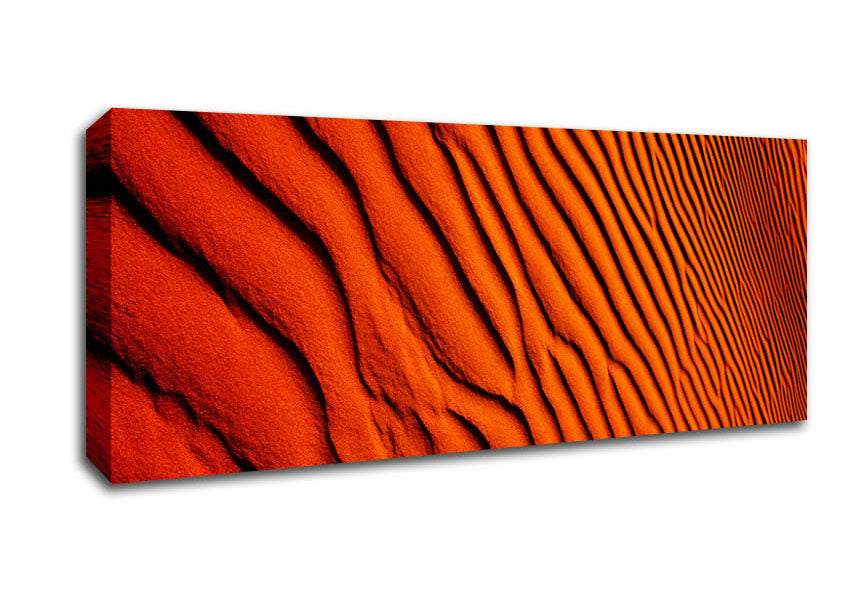 Picture of Texture Of The Desert Sands Panoramic Canvas Wall Art
